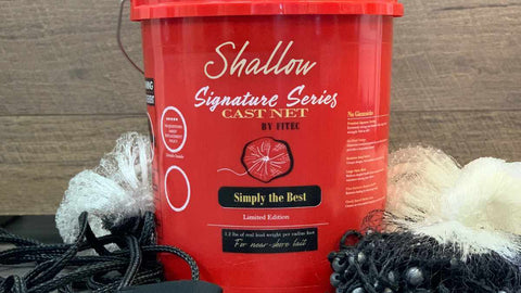 Signature Series Shallow Water 15470 Cast Net By FITEC - 7 ft. Radius With 3/8 in. Mesh