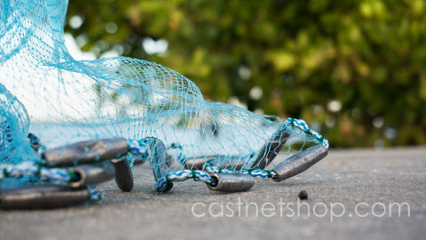 Joy Fish Bait Cast Nets CBT-P10, 10 ft. Radius, 3/8" Sq. Mesh