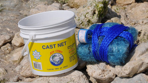Joy Fish Mullet Cast Nets CML-12 12 ft. Radius, 1" Sq. Mesh