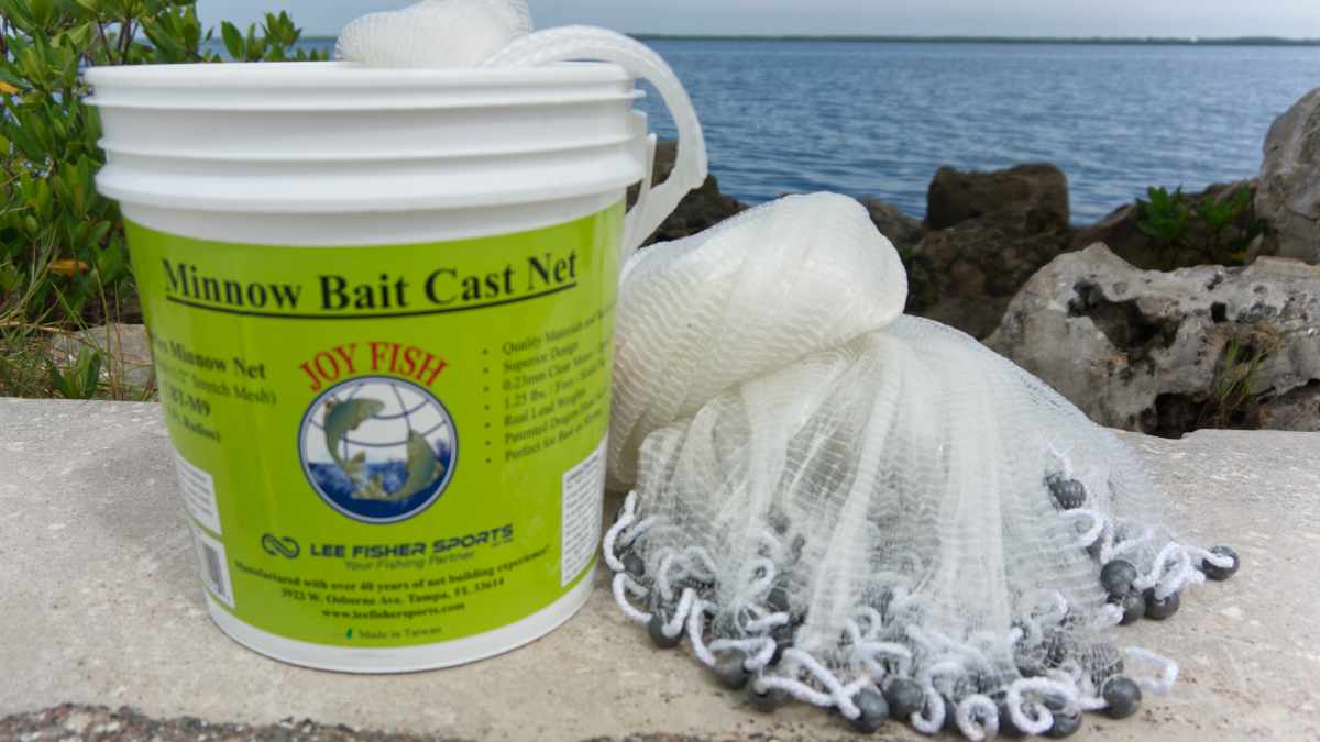 Joy Fish Minnow Cast Nets CBT-M12, 12 ft. Radius, 1/4 Joy Fish Minnow Cast Nets CBT-M12, 12 ft. Radius, 1/4