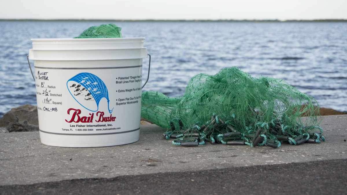 Bait Buster Mullet Cast Nets CML-MB10, 10 ft. Radius, 1-1/4 in. Sq. Mesh