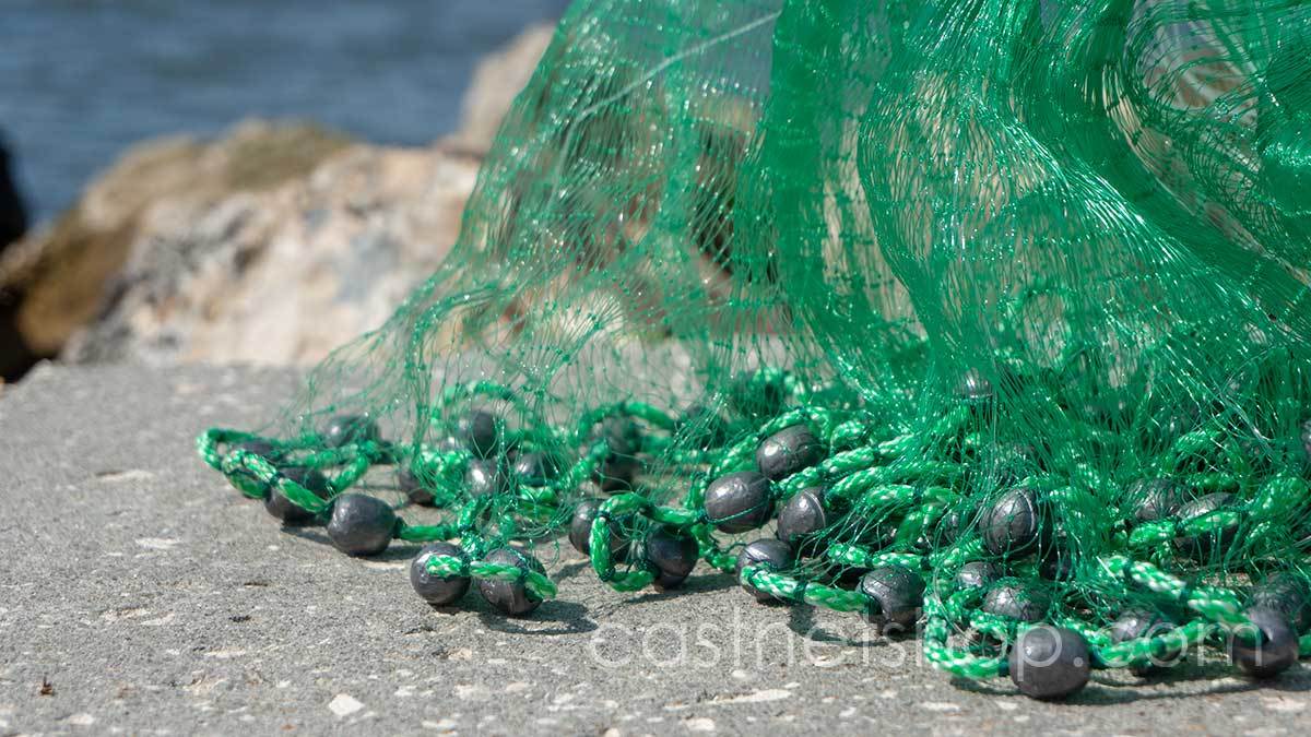 Fishing Cast Net Dia 10Ft/3M Easy Hand Throw Fishing Bait Net 5/8 Inch  Nylon Mesh with Sinker Bottom for Fishing Equipment in Bahrain