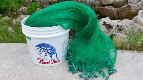 Bait Buster Mullet Cast Nets CML-MB14, 14 ft. Radius, 1-1/4 in. Sq. Mesh