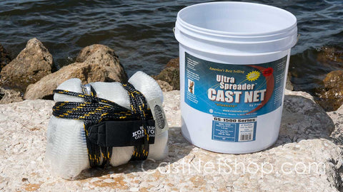 Fitec Super Spreader Fishing Nets Twisted Nylon White #60 Twine