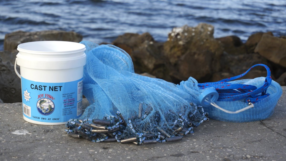 cibee fishing cast net Joy Fish Bait Cast Nets CBT-P12, 12 ft. Radius, 3/8 in. Sq. Mesh