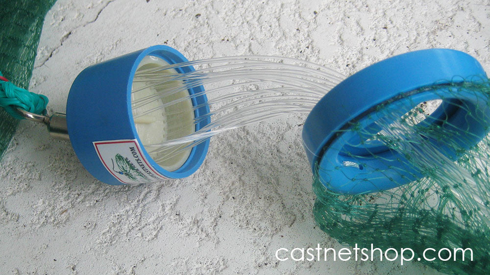 bimbus fish nets Bait Buster Mullet Cast Nets 1-1/4" Sq. Mesh (9 ft. Radius)